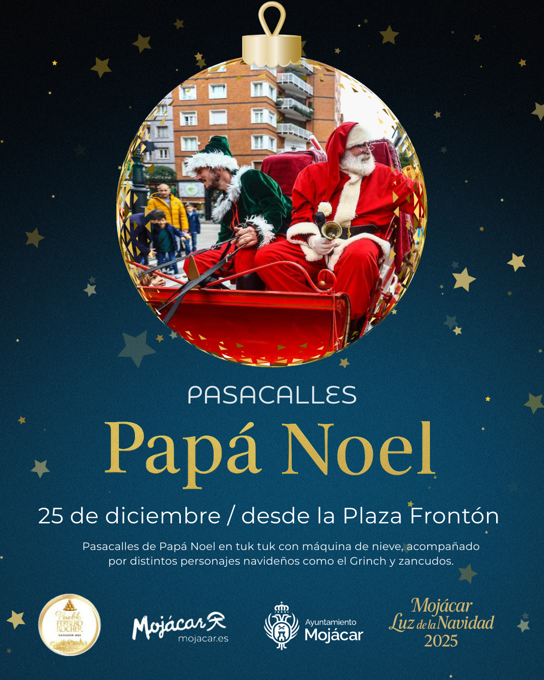 Pasacalles con Papá Noel en Tuk Tuk 